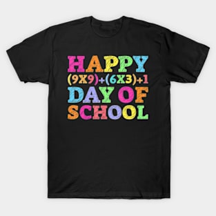 Math Formula 100 Days Of School Teacher 100Th Day Kids T-Shirt